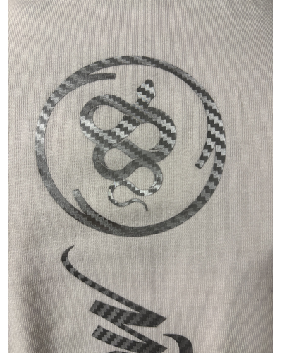 T-Shirt blanc KEDLOW oversize manches longues.